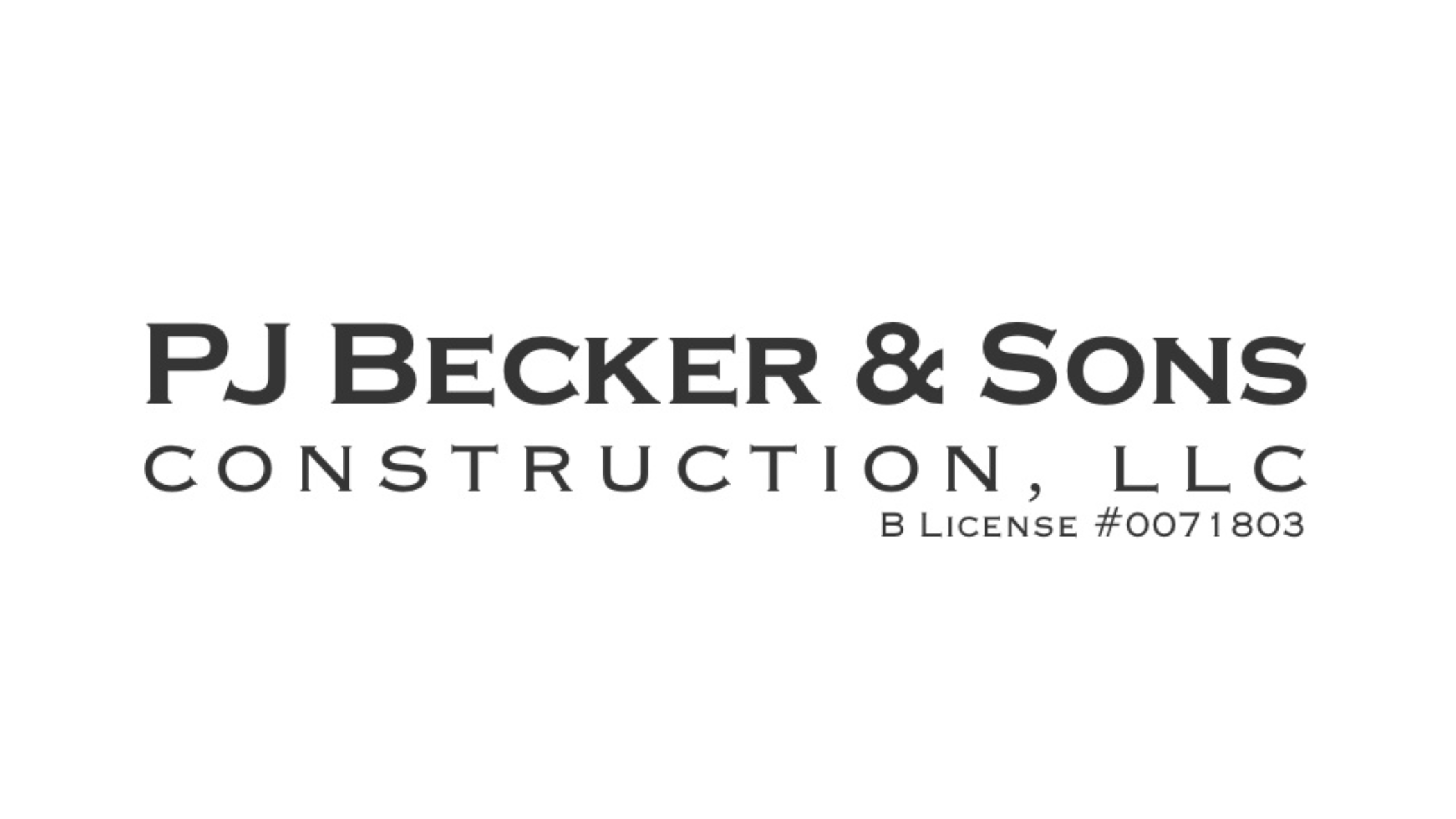 PJ Becker & Sons Construction, LLC